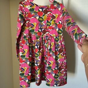 Beautiful and bright mini Boden fun print dress with pockets